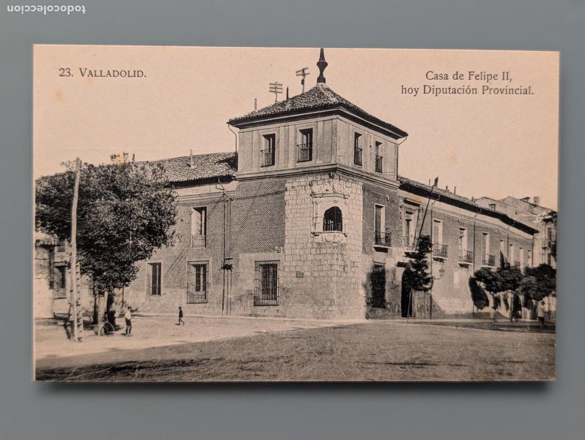 Postales: DIF&Iacute;CIL POSTAL VALLADOLID N&ordm; 23 CASA DE FELIPE II EDIC HAE CASTILLA PERFECTA CONSERV