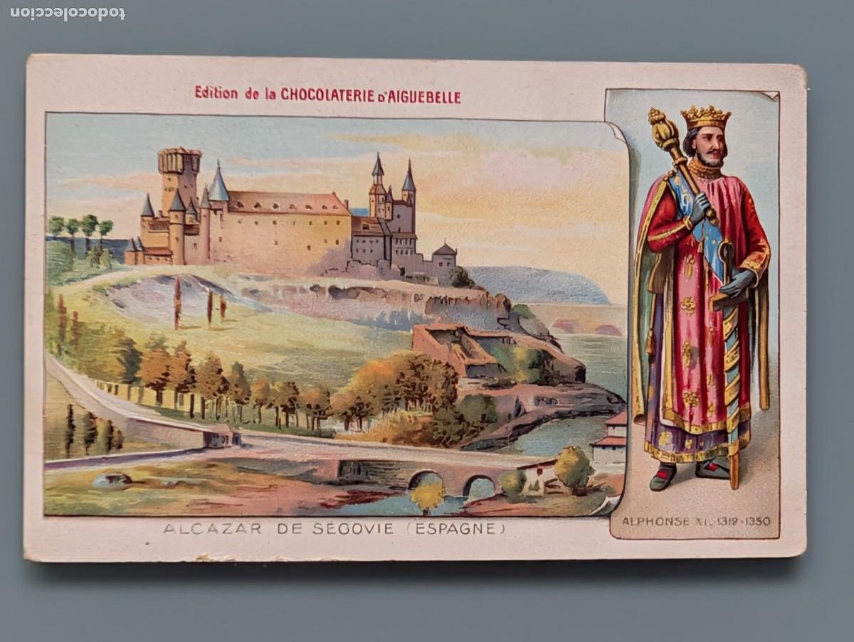 Postales: RARA POSTAL SEGOVIA ALC&Aacute;ZAR DE SEGOVIE ESPAGNE ED CHOCOLATERIE CASTILLA PERFECTA CONS