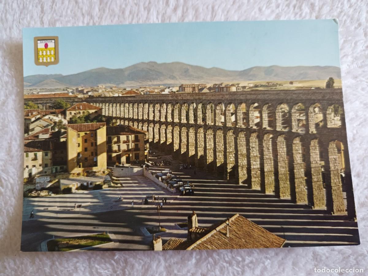 Postales: SEGOVIA. ACUEDUCTO Y PLAZA ORIENTAL (1965)