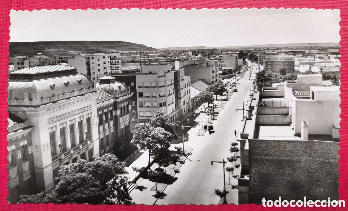 Postales: PALENCIA AVENIDA VALLADOLID POSTAL FOTOGRAF&Iacute;A C. 1955
