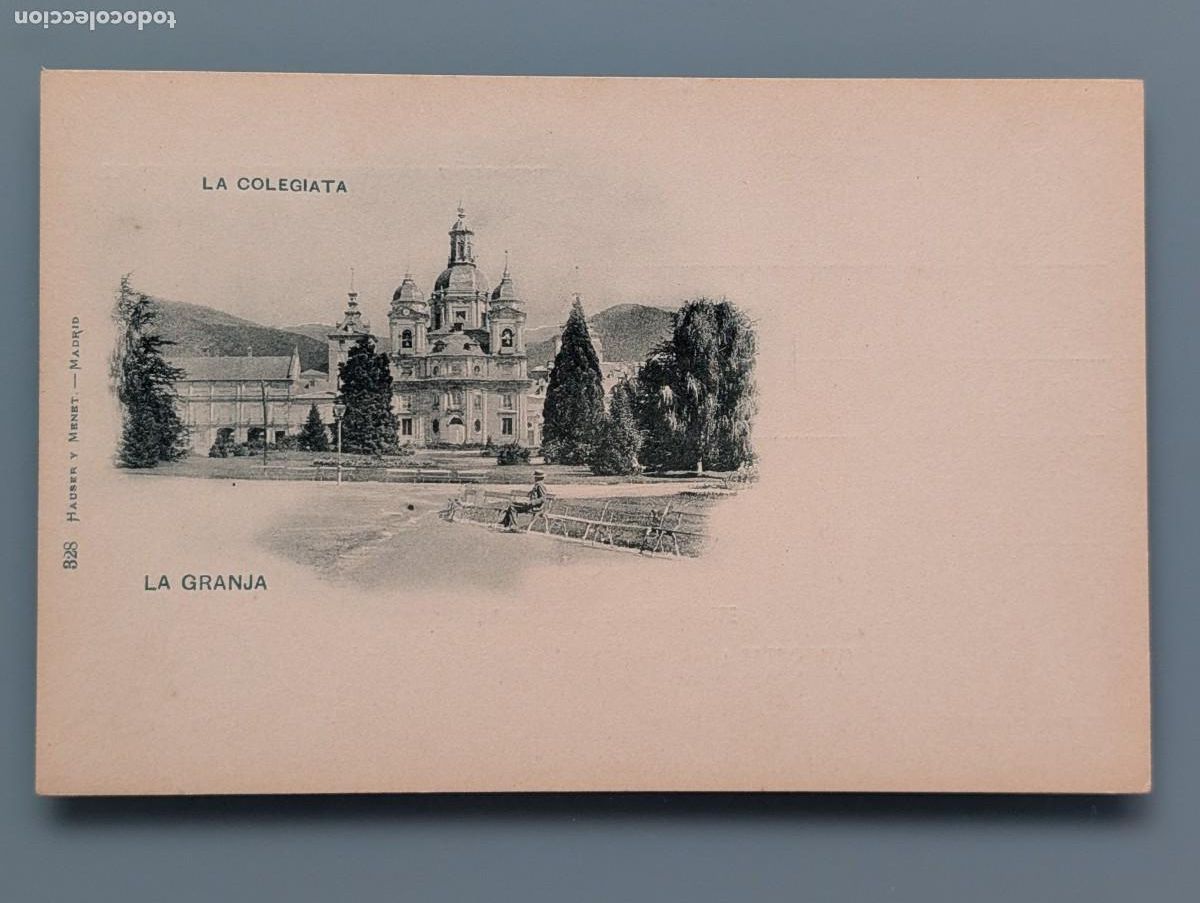 Postales: DIFICIL POSTAL N&deg; 328 LA GRANJA LA COLEGIATA ED HAUSER Y MENET SEGOVIA CASTILLA PERFECTA CONS