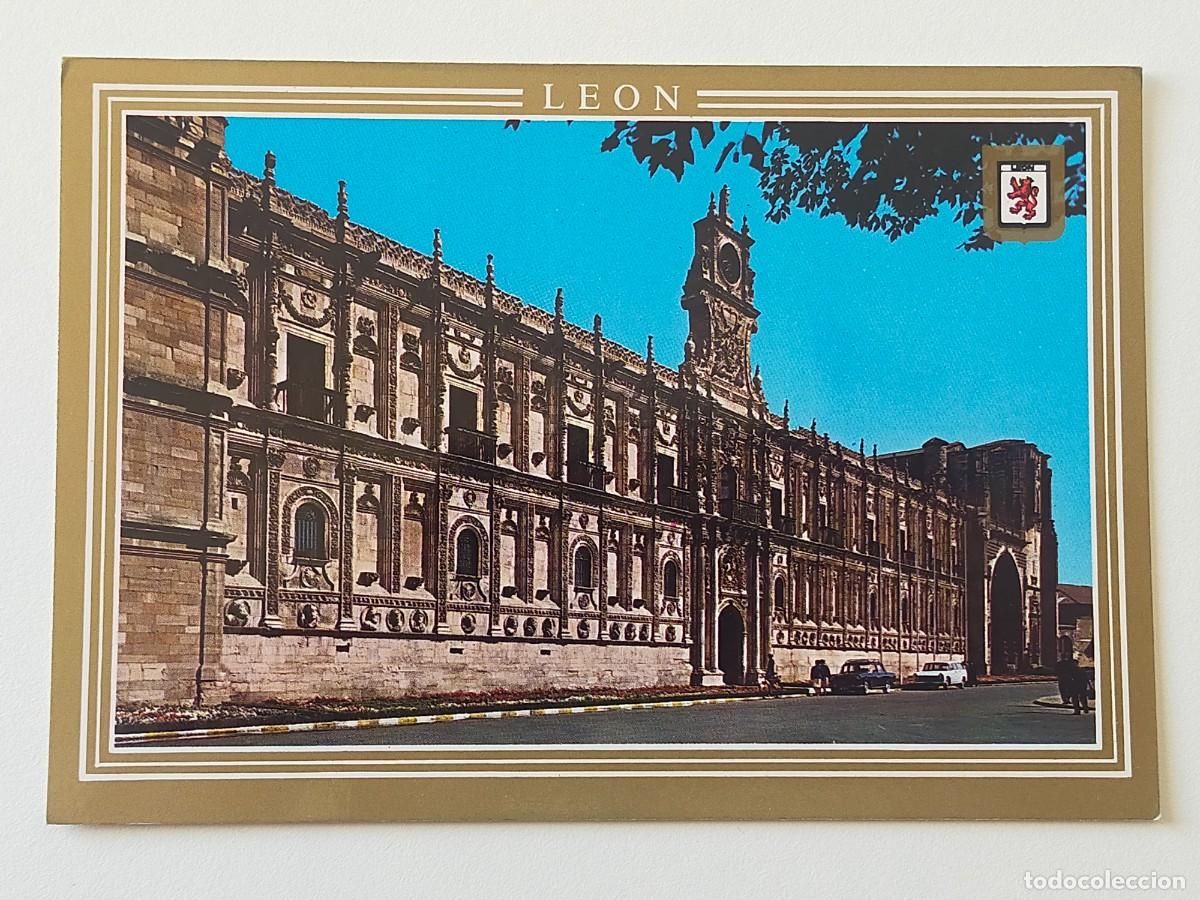 Postales: Postal LEON: Hostal San Marcos - Subirats Casanovas - FISA. Escudo de Oro.