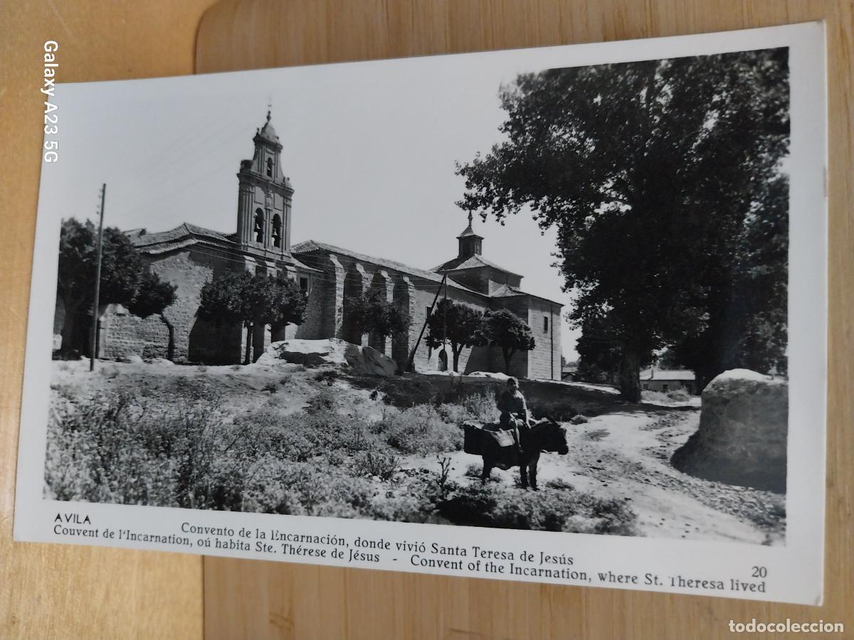 Postales: ENCARNACION CONVENTO SANTA TERESA JES&Uacute;S AVILA ED MANIPEL 142205 SC ORIGINAL NI&Ntilde;O EN BURRO