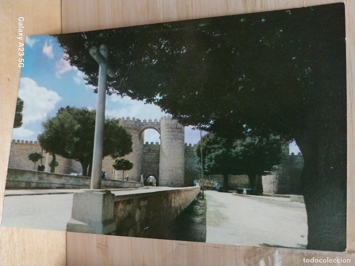 Postales: AVILA PUERTO SAN VICENTE MURALLAS ED MANIPEL 385 A&Ntilde;O 1958 SC ORIGINAL ANIMADA