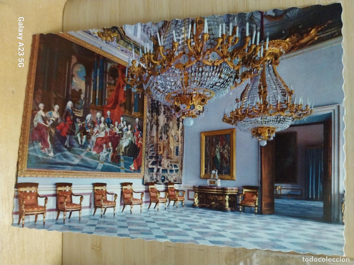 Postales: GRANJA SAN ILDEFONSO SALON DEL TRONO PALACIO ED GARRABELLA 117 SC ORIGINAL ARA&Ntilde;A TECHO
