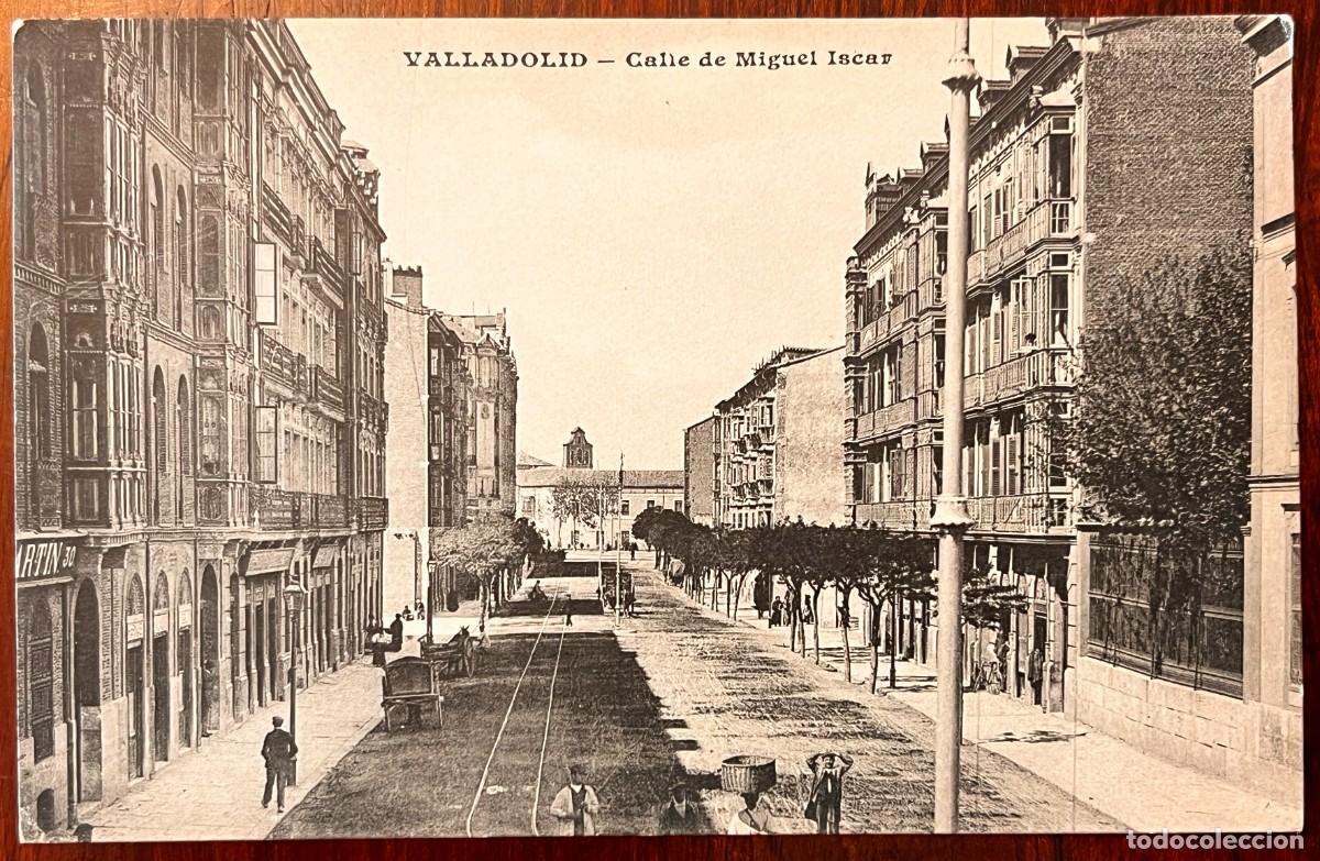 Postales: Valladolid, calle de Miguel Iscar, J.H. Sin circular.