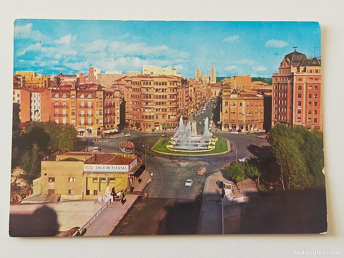Postales: Postal LEON: Plaza Guzm&aacute;n El Bueno y Calle Ordo&ntilde;o II - Hijos de F. Alonso.
