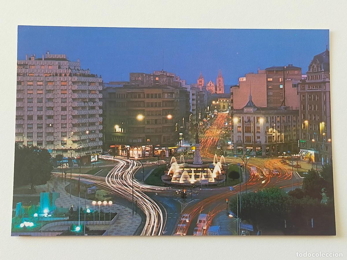 Postales: Postal LEON: Plaza Guzm&aacute;n El Bueno y Calle Ordo&ntilde;o II - Imp A.G. Cobas.