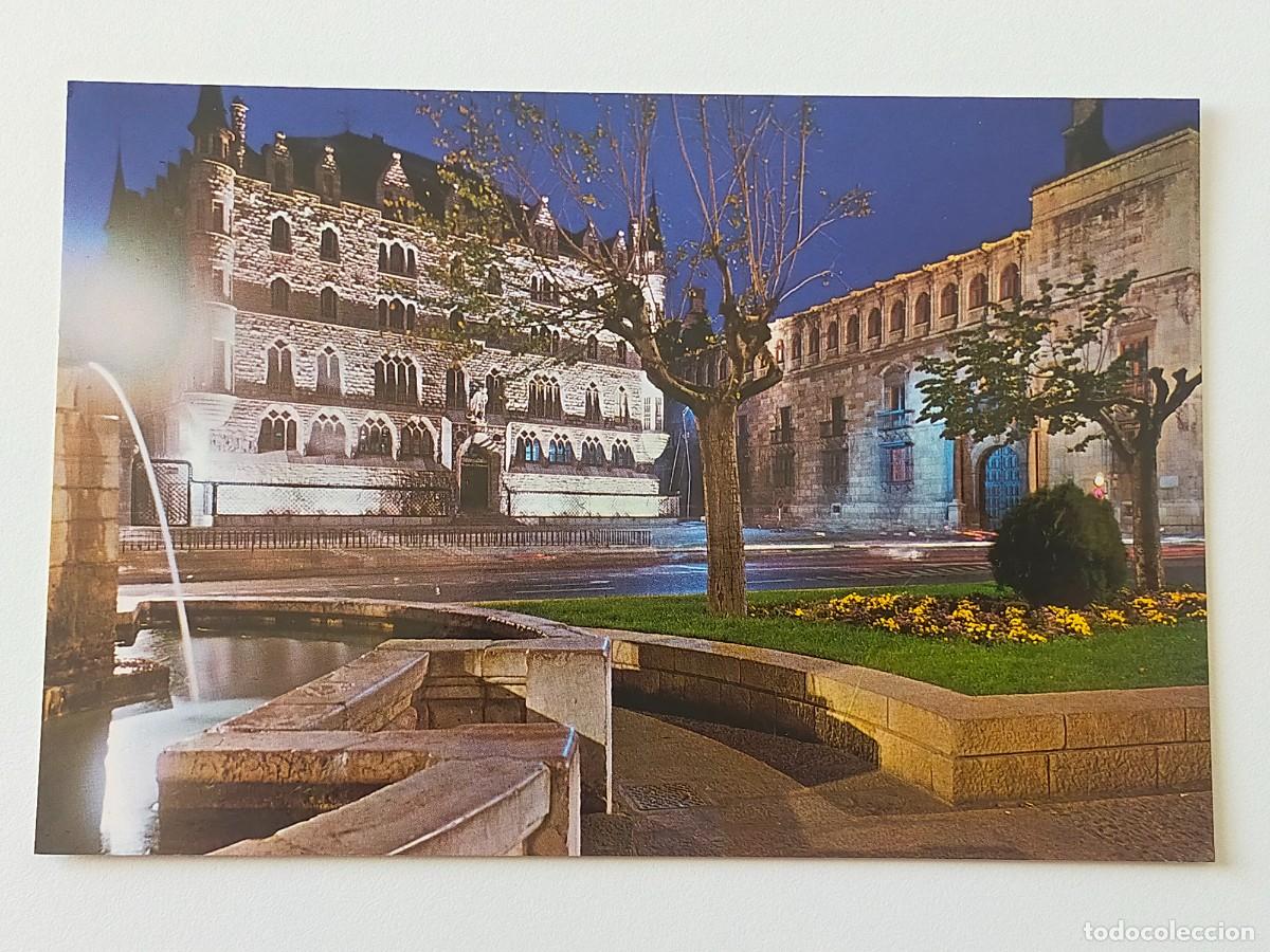 Postales: Postal LEON: Plaza de San Marcelo, Casa de Botines y Diputaci&oacute;n Provincial - Imp A.G. Cobas.