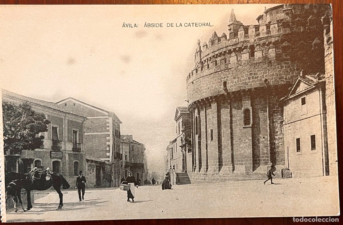 Postales: AVILA, ABSIDE DE LA CATEDRAL, FOTOTIPIA HAUSER Y MENET, SIN CIRCULAR Y SIN DIVIDIR