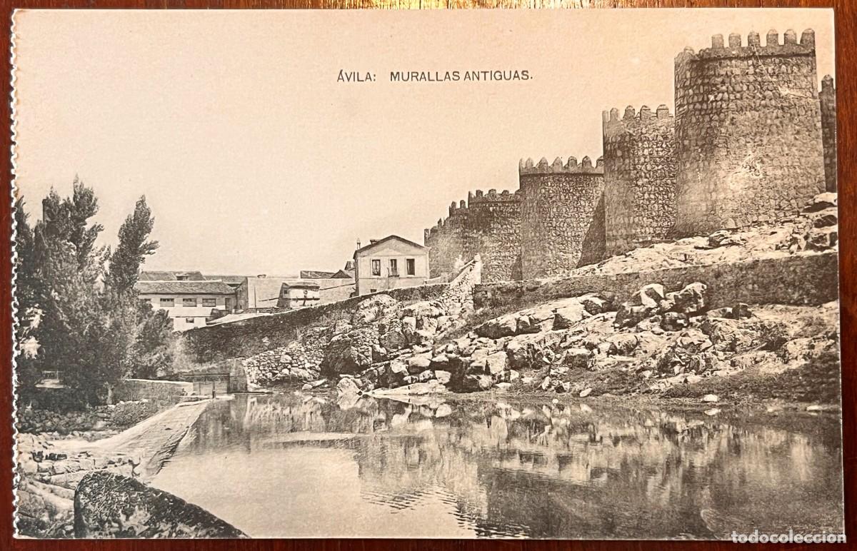 Postales: AVILA, MURALLAS ANTIGUAS, FOTOTIPIA HAUSER Y MENET, SIN CIRCULAR Y SIN DIVIDIR