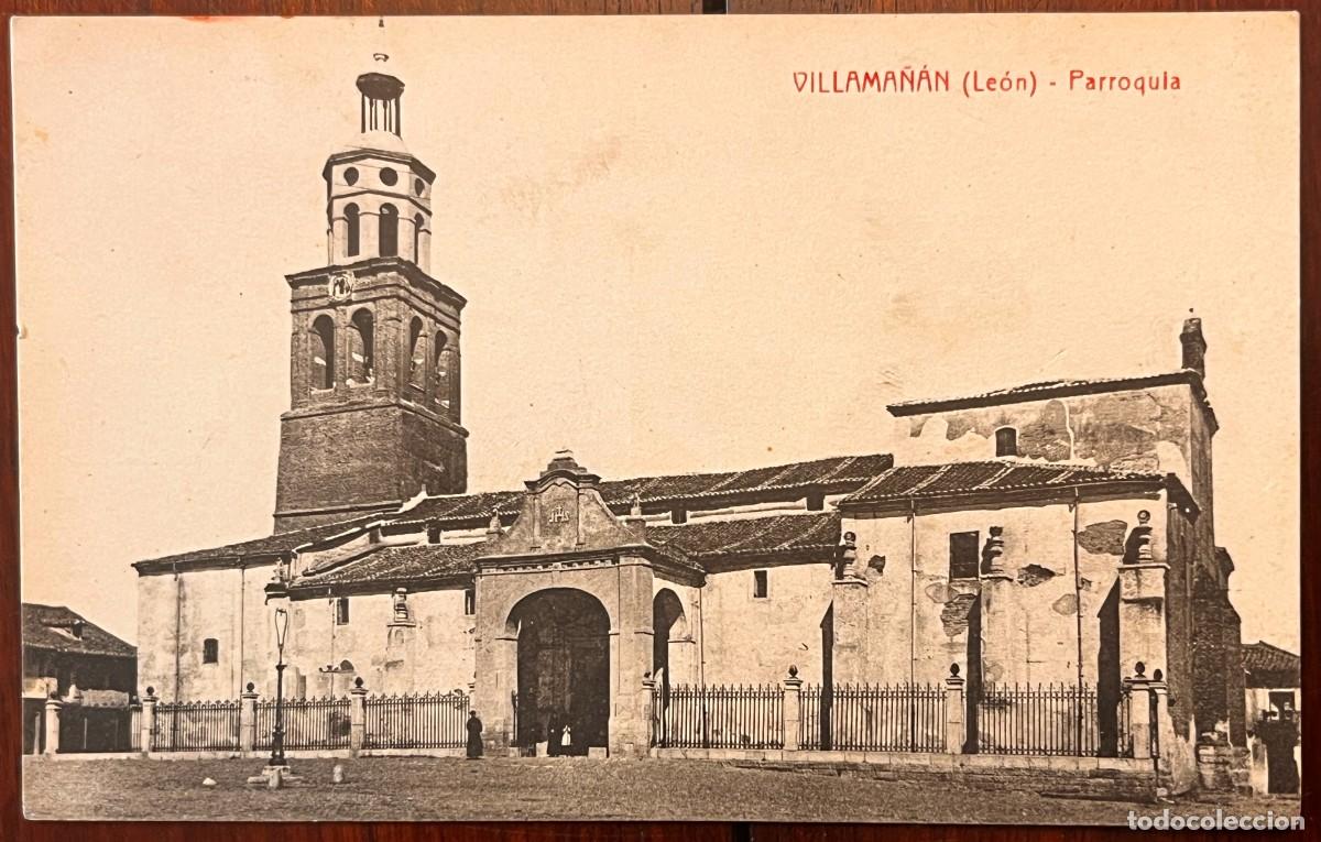 Postales: VILLAMA&Ntilde;AN (LEON) PARROQUIA,, CONSTA MARCA EDITORIAL, SIN CIRCULAR Y DIVIDIDA