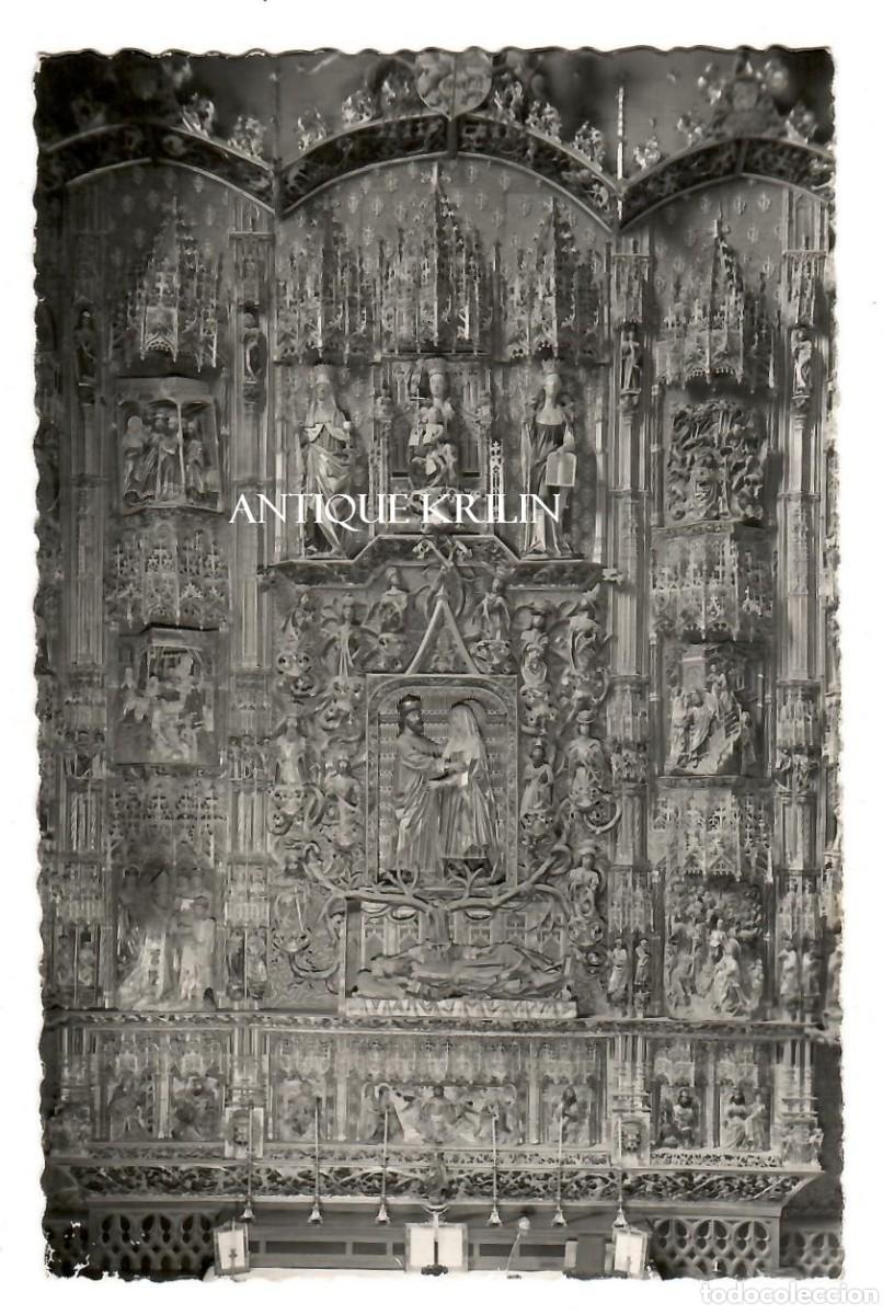 Postales: BURGOS N&ordm; 41 CATEDRAL , RETABLO DE SANTA ANA / GARCIA GARRABELLA / FRANQUEADA
