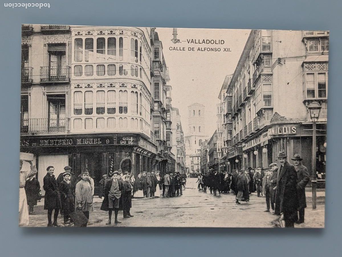 Postales: DIFICIL POSTAL VALLADOLID N&ordm; 58 AVENIDA ALFONSO XIII EDI L.J. ANIMADA CASTILLA PERFECTA CONS