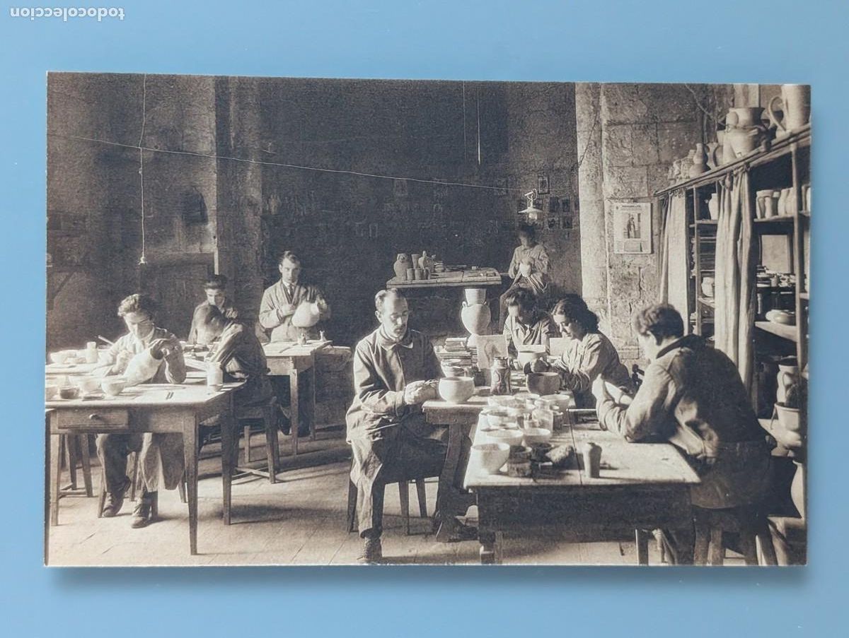 Postales: RARA POSTAL PUBLICITARIA TALLER ESMALTAC CERAMICA VDA E HIJOS DANIEL ZULOAGA ED HAUSER PERFECTA CONS