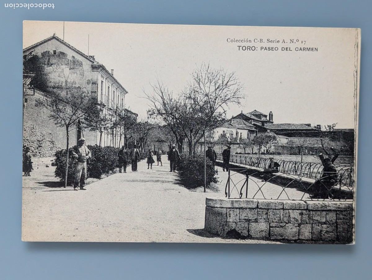 Postales: DIF&Iacute;CIL POSTAL ZAMORA TORO N&ordm; 17 SERIE A PASEO DEL CARMEN ED HAUSER Y MENET CASTILLA PERFECTA