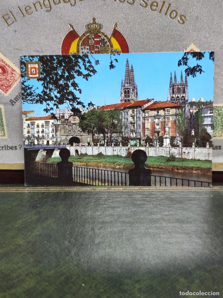 Postales: P6409 Postal Burgos Arco y puente de Santa Mar&iacute;a. Subirats Casanovas