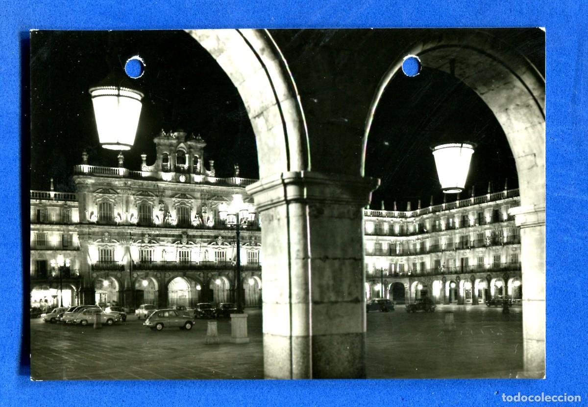 Postales: POSTAL SIN CIRCULAR SALAMANCA 1009 PLAZA MAYOR EDITA ARRIBAS NOTA POSTAL CON AGUJEROS
