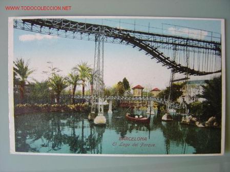 Postales: BARCELONA EL LAGO DEL PARQUE - Foto 1