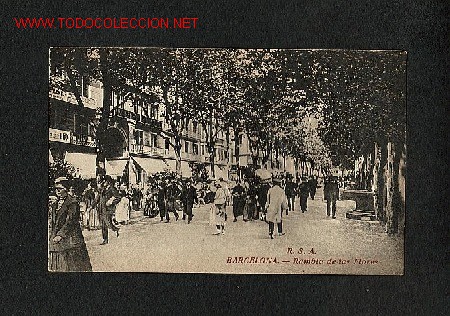 Postales: Postal de BARCELONA: Rambla de les Flors - Foto 1