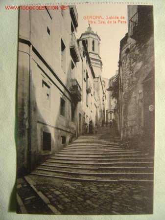 Postales: GERONA SUBIDA DE NTRA. SRA. DE LA PERA - Foto 1