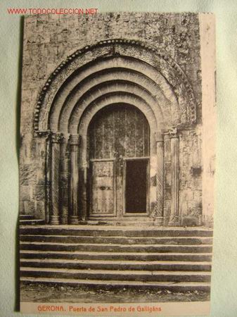 Postales: GERONA PUERTA DE SAN PEDRO DE GALLIGANS - Foto 1