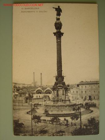 Postales: BARCELONA MONUMENTO A COLON - Foto 1