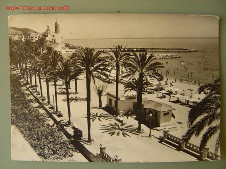 Postales: SITGES PASEO RIBERA Y PLAYA - Foto 1