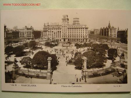 Postales: BARCELONA PLAZA DE CATALU&Ntilde;A - Foto 1