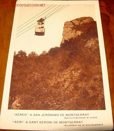 Postales: ANTIGUA POSTAL DE &rdquo;AEREO&rdquo; A SAN JERONIMO DE MONTSERRAT