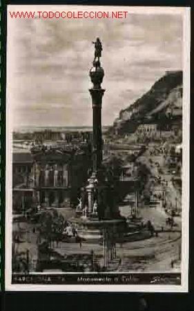 Postales: BARCELONA 74 MONUMENTO A COLON - Foto 1