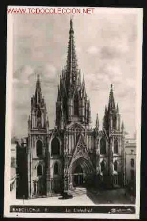 Postales: BARCELONA 9: LA CATEDRAL - Foto 1