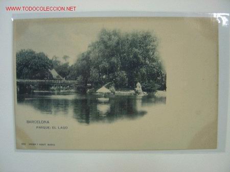 Postales: BARCELONA Parque. El Lago - Foto 1