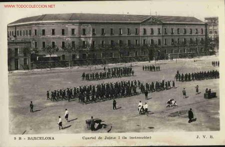 Postales: BARCELONA , MILITARES - Foto 1