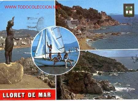 Postales: LLORET DE MAR - Diferentes aspectos (Circulada) - Foto 1