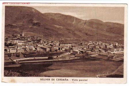 Postales: BELLVER DE CERDA&Ntilde;A    GERONA - Foto 1