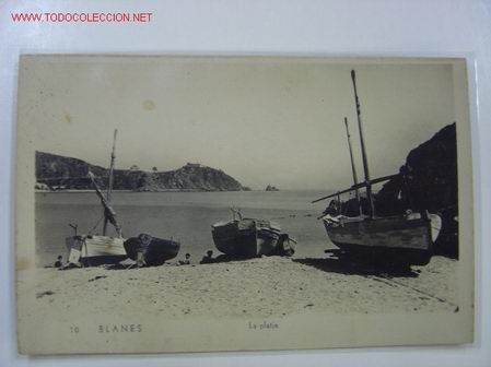 Postales: BLANES La platja - Foto 1