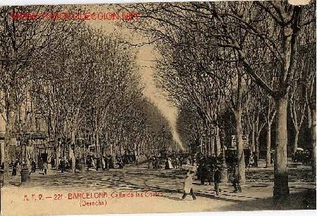 Postales: BARCELONA ,CALLE DE LAS CORTES