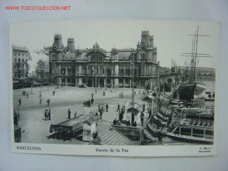 Postales: BARCELONA PUERTA DE LA PAZ - Foto 1