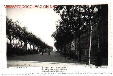 Postales: Tarragona : Rambla General&iacute;simo - Foto 1