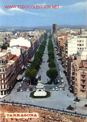 Postales: Tarragona : Aerea Rambla General&iacute;simo - Foto 1