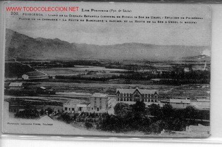 Postales: 7-a130. Puigcerda. Estaci&oacute;n y Vistas