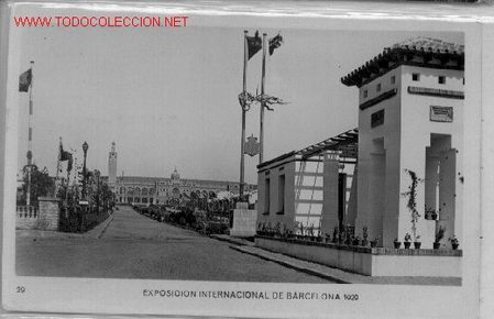 Postales: 7-1a80. Exposici&oacute;n Internacional de Barcelona - Foto 1