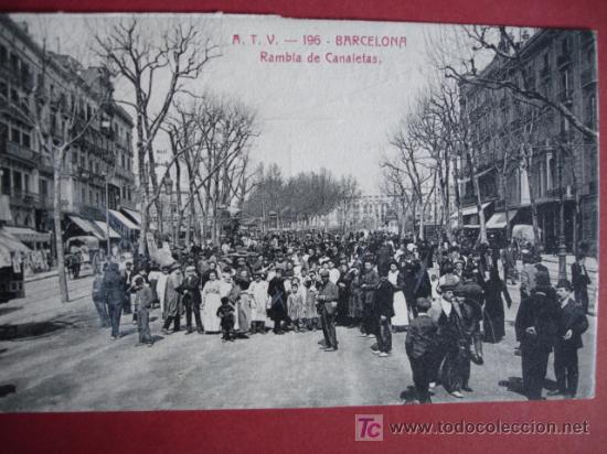 Postales: BARCELONA,RAMBLA DE CANALETAS - Foto 1