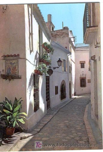 Postales: SITGES - CALLE T&Iacute;PICA (1976) - Foto 1