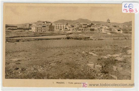 Postales: (PS-803) POSTAL DE PRADES - Vista general. - Foto 1