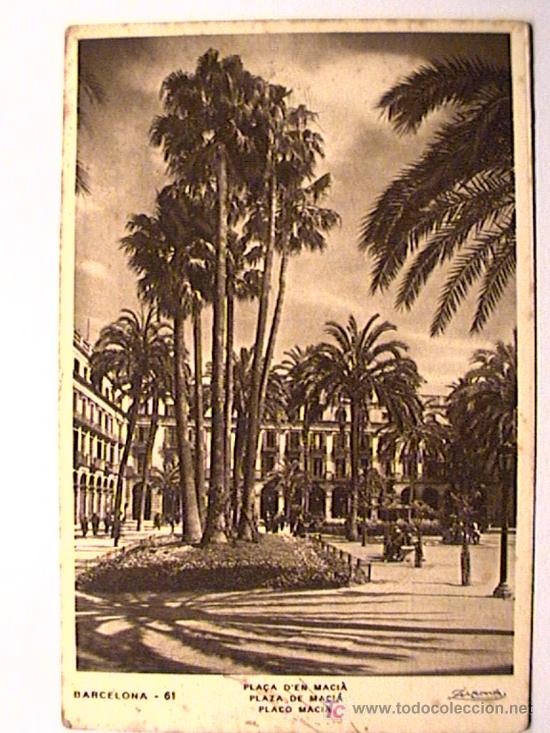 Postales: POSTAL DE BARCELONA CIRCULADA EN 1935 - Foto 1