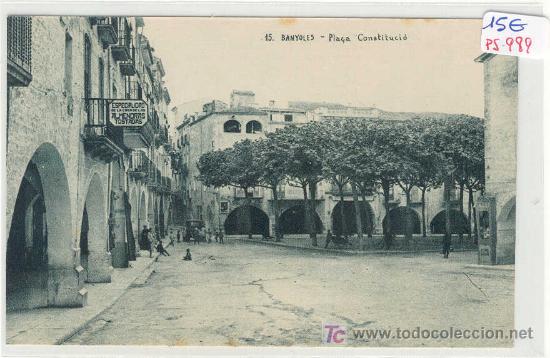 Postales: (PS-989)POSTAL DE BANYOLES - Pla&ccedil;a Constitucio - Foto 1