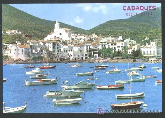 Postales: A-5496- GERONA. CADAQUES. RADA Y CENTRO DE LA VILLA. - Foto 1