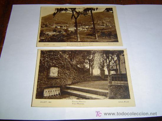 Postales: Dos postales Olot (Gerona) - Foto 1